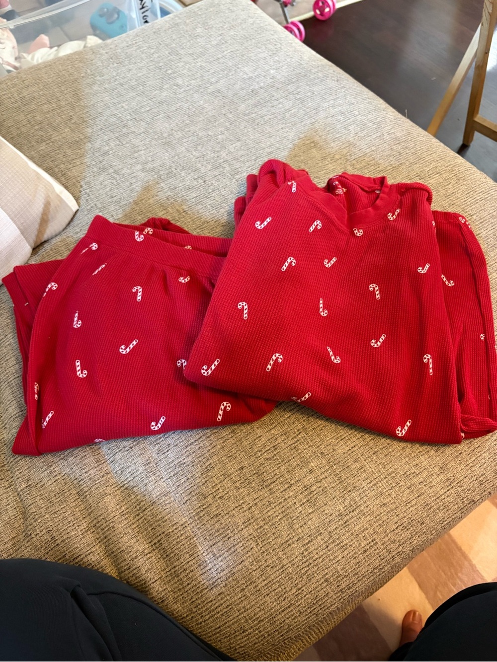 Carter's Red Candy Cane Print Women's Pajama Set